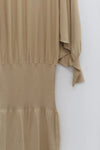 SWAYING/KNIT bat sleeves back slit dress SW24SS2L22 Turmeric PS70